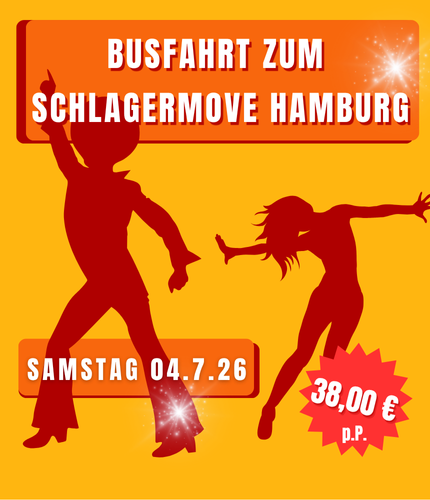 Busfahrt zum Schlagermove 