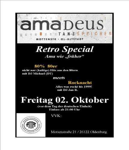 Amadeus Retro special