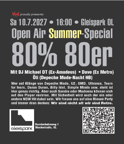 80% 80er Open Air Sommer 2027