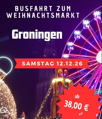 Busfahrt zum Weihnachtsmarkt nach Groningen