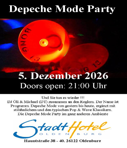 Depeche Mode Party Stadthotel